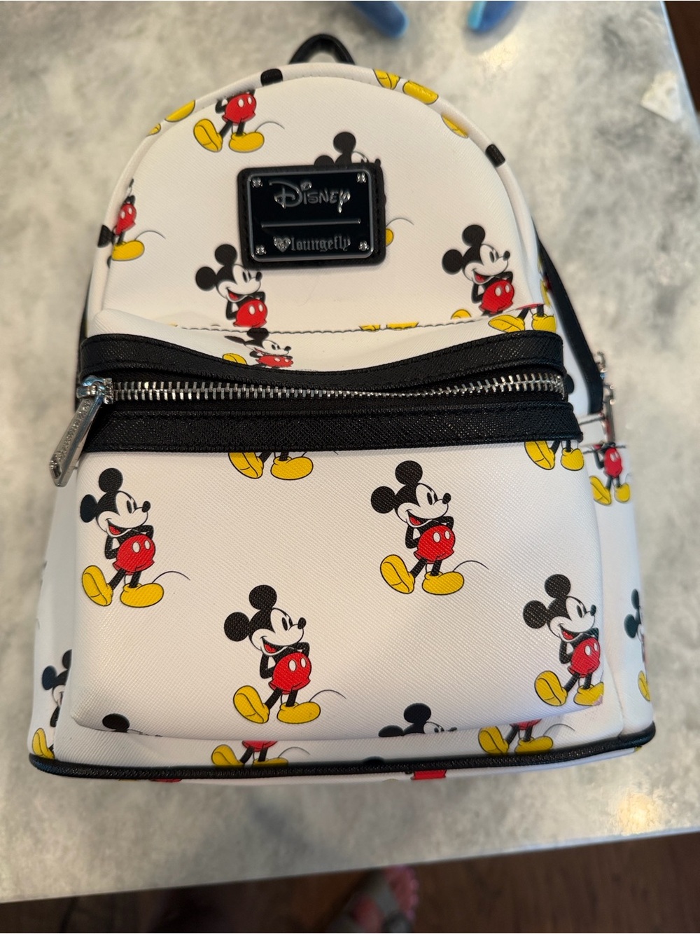 Loungefly Disney Mickey Mouse White Kids Mini Backpack